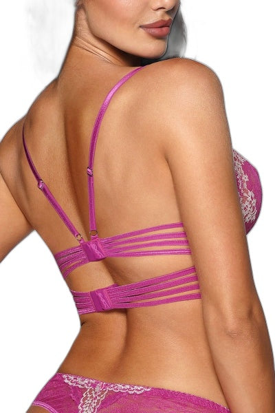 Soutien-gorge Bustier Fuchsia V-9741 Axami - 5