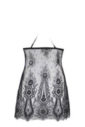 Nuisette dentelle wetlook noire Axami — séduction absolue - 3
