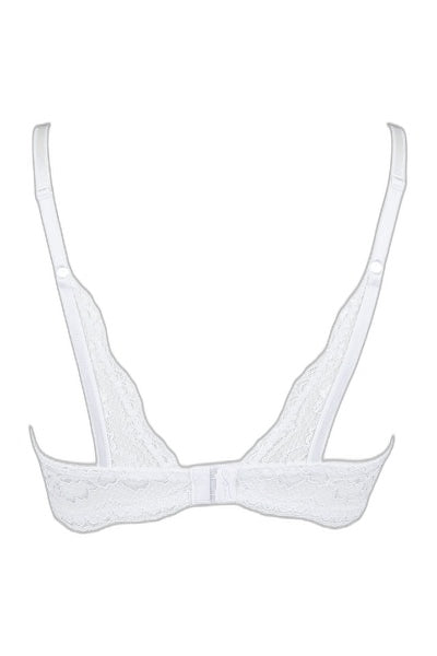 Soutien-gorge ouvert blanc V-9821 Axami — Séduction pure - 3