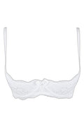 Soutien-gorge ouvert blanc V-9821 Axami — Séduction pure - 4