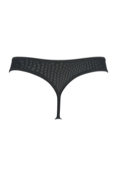 String dentelle brodé rouge V-10028 Axami - 3