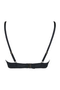 Soutien-gorge dentelle noir brodé rouge Axami V-10021 - 3