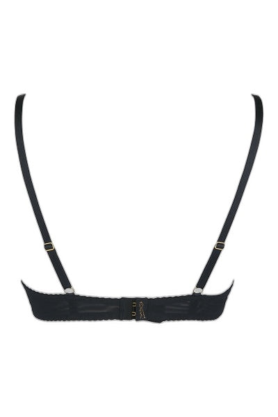Soutien-gorge noir V-10051 Axami — Dentelle & transparence sensuelle - 3