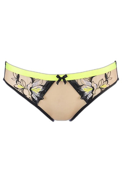 Culotte Axami Tulle Chair et Fluo - Séduction Audacieuse - 4 | Voyage Sensuel