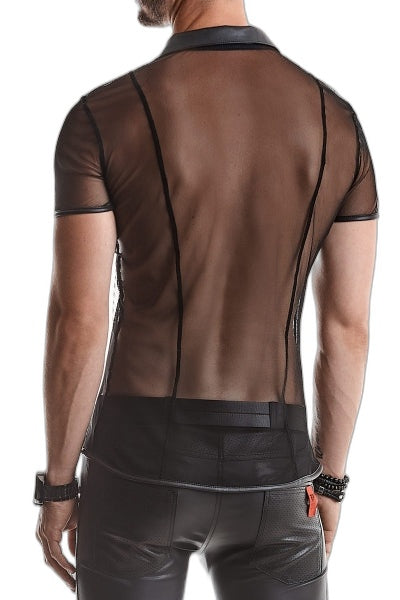 Polo Maille Noire Transparente Regnes | Séduction - 5 | Voyage Sensuel