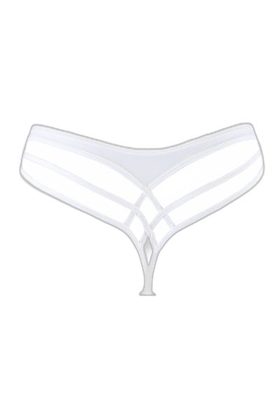 String Blanc V-10338 Axami — Séduction Dorée - 3 | Voyage Sensuel