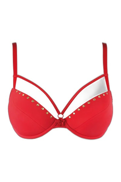 Soutien-gorge push-up rouge Axami — Décolleté de rêve - 4 | Voyage Sensuel