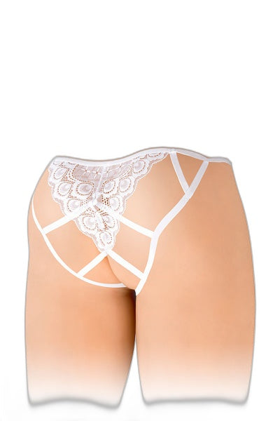 Culotte Ouverte Zoé Blanche - Séduction Délicieuse - 1 | Voyage Sensuel