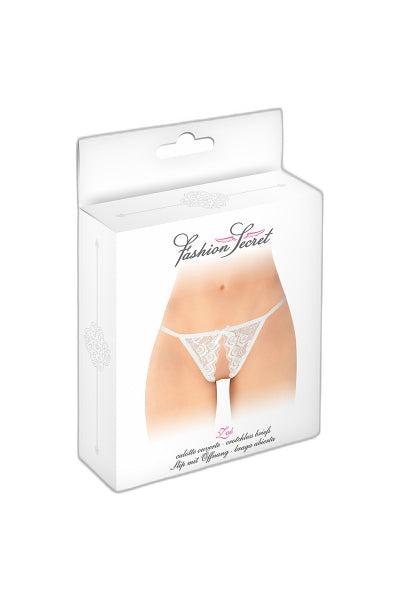 Culotte Ouverte Zoé Blanche - Séduction Délicieuse