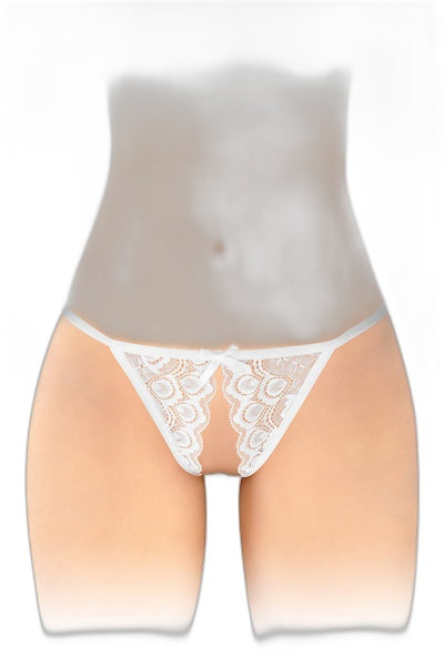 Culotte Ouverte Zoé Blanche - Séduction Délicieuse - 3 | Voyage Sensuel