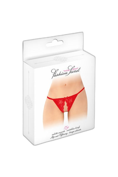 Culotte Ouverte Zoé Rouge - Séduction Coquine