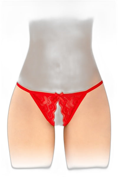 Culotte Ouverte Zoé Rouge - Séduction Coquine - 3 | Voyage Sensuel