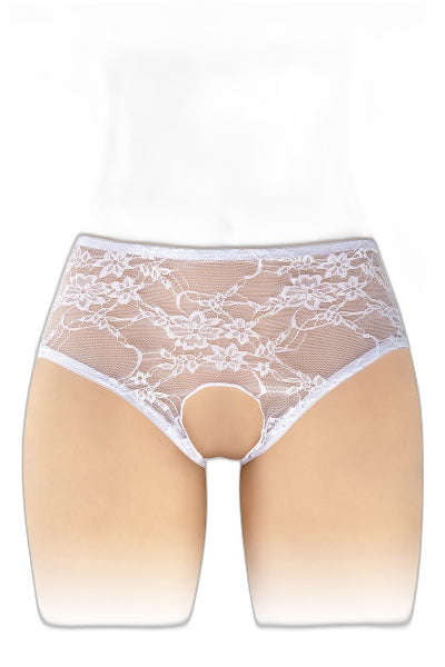 Culotte ouverte blanche Amanda – Séduction & Confort