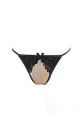 String Ficelle Ouvert Sandra Noir – Séduction Maximale - 1