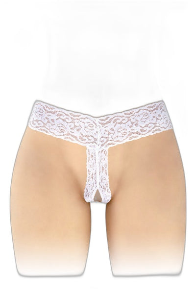 String ouvert Anita blanc - Séduction coquine