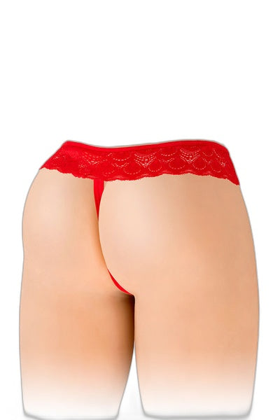 String ouvert Alicia rouge - Séduction assumée - 3 | Voyage Sensuel
