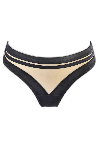 String brésilien noir Axami V-10495 – Séduction veloutée - 4 | Voyage Sensuel