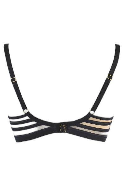 Soutien-gorge tulle noir balconnet V-10491 Axami - 3 | Voyage Sensuel