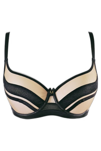 Soutien-gorge tulle noir balconnet V-10491 Axami - 4 | Voyage Sensuel
