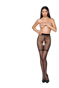 Collants ouverts 20 deniers - Noir séduction TI011 - 2
