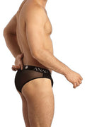 Slip Eros Anaïs for Men — Séduction en Tulle Noir - 4