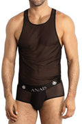 Débardeur Eros Tulle Noir - Séduction Masculine - 1