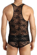 Débardeur Romance Anaïs for Men - Dentelle Noire Séduction - 4