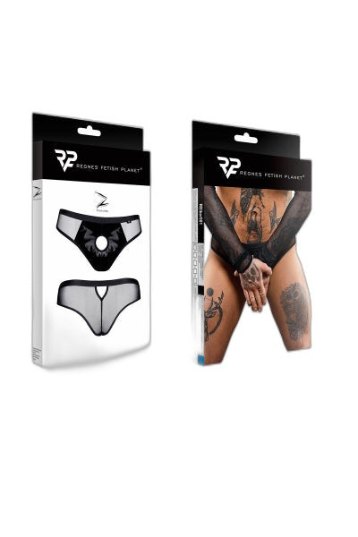 Slip Brésilien Ouvert Noir Regnes — Séduction Assumée - 3 | Voyage Sensuel