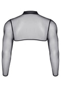 Crop Top Tulle Noir Transparent Regnes - 4