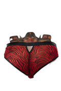 Slip Brésilien Zébré Rouge & Noir – Regnes Fetish - 4