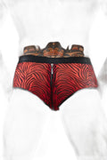 Shorty à zip en tulle zébré Regnes - Séduction audacieuse - 4
