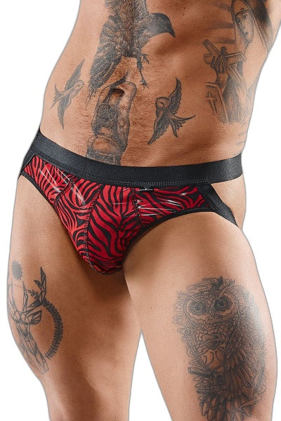 Jockstrap Tulle Zébré Regnes - Séduction Audacieuse
