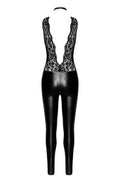 Combinaison Libido F298 : Wetlook, dentelle et collier glamour - 3