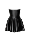 Mini robe bustier Dreamer F308 wetlook noir séduction - 3