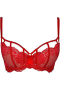 Soutien-gorge Balconnet V-8981 Axami - Rouge Sensuel - 2