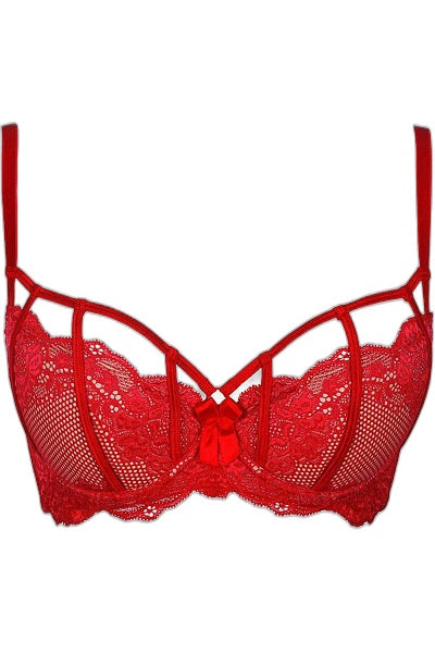 Soutien-gorge en dentelle – Rouge – Axami