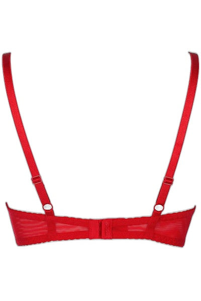 Soutien-gorge Balconnet V-8981 Axami - Rouge Sensuel - 3 | Voyage Sensuel