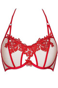 Soutien-gorge Balconnet Rouge V-8861 Axami – Séduction - 2
