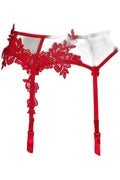 Porte-jarretelles Axami rouge V-8862 — Séduction raffinée - 2