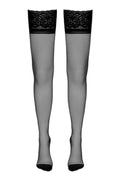 Bas autofixants couture noir – Cotelli Legwear - 2