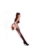 Bas autofixants couture noir – Cotelli Legwear - 3