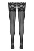 Bas Autofixants Dentelle Noir - Cotelli Legwear - 4