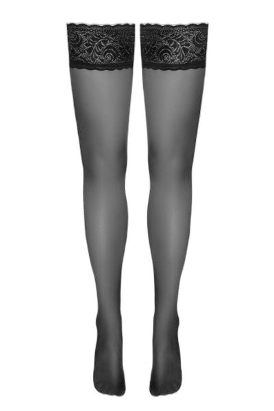 Bas autofixants noir Hold up Cotelli Legwear