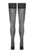 Bas Autofixants Noir Hold up 2 - Cotelli Legwear - 2