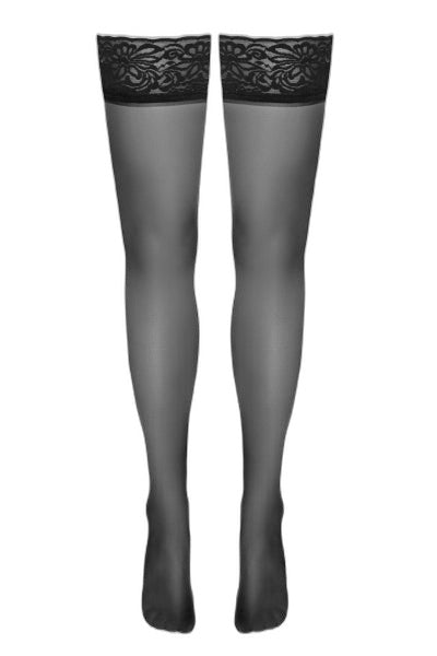 Bas autofixants noir Hold up 3 - Séduction garantie - 4