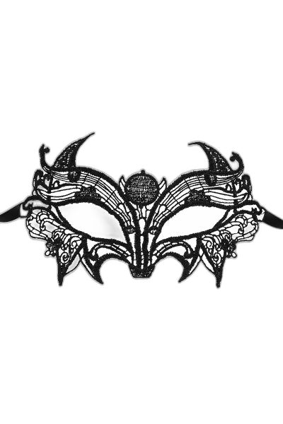 Loup Astre Noir - Broderie Guipure Maskarade