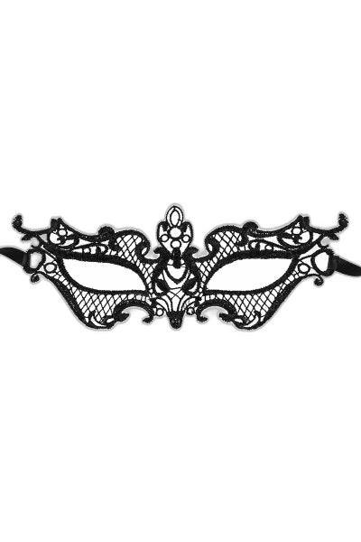 Loup Noir Céleste - Broderie Guipure Sensuelle