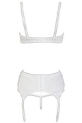 Ensemble lingerie 3 pièces ouvert blanc - Cottelli - 4