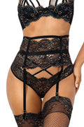 Porte-jarretelles dentelle noir Axami V-10362 - 1