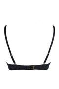 Soutien-gorge Dentelle Noir Axami - Broderies Or et Bleu - 3
